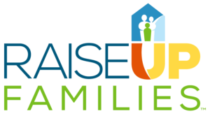 Logotipo de RaiseUp Families, que ofrece asistencia financiera y ayuda para el alquiler en Houston TX