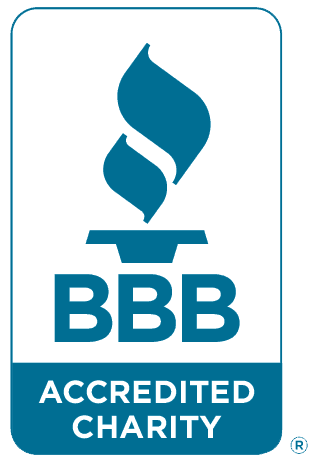 Sello de organización benéfica acreditada por el Better Business Bureau